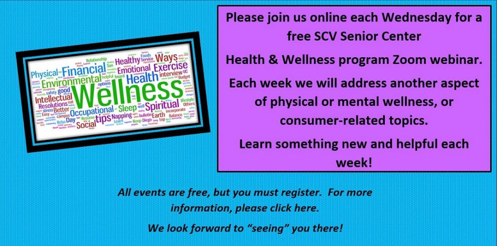 Health & Wellness Program Zoom Webinars