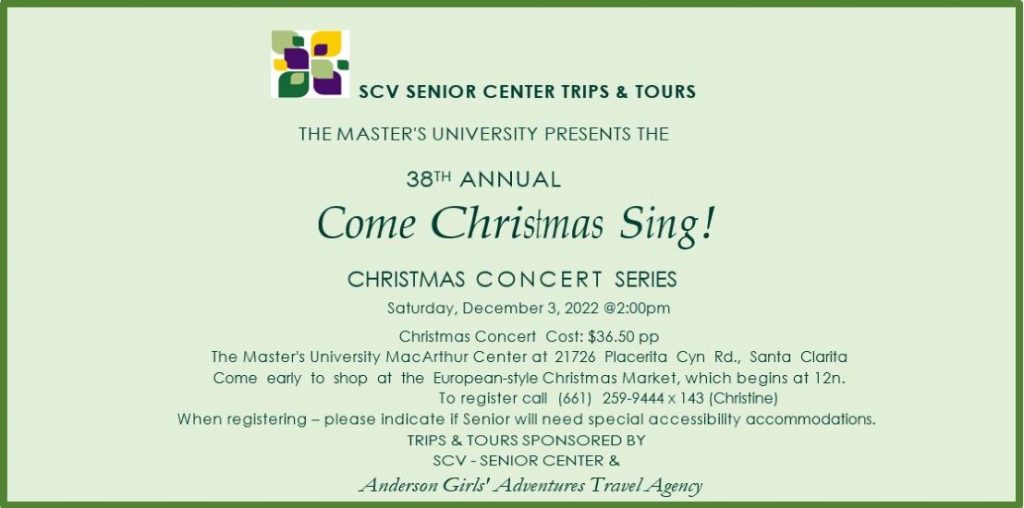 Come Christmas Sing!