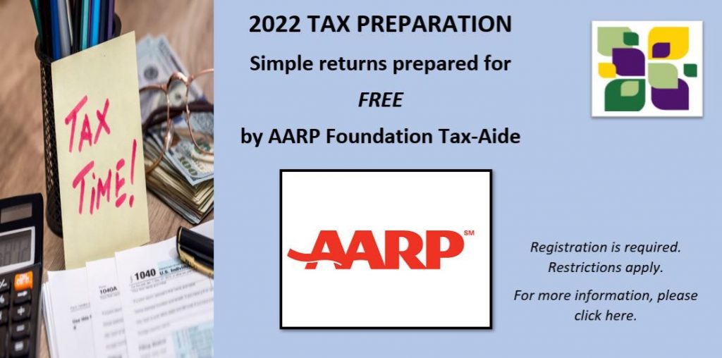 AARP Foundation Tax-Aide Tax Preparation-2022 Tax Year