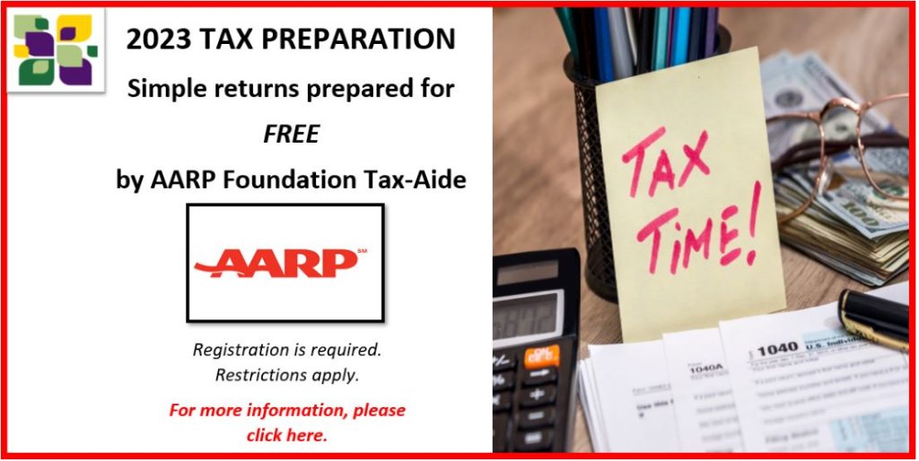 AARP Foundation Tax-Aide Tax Preparation-2023 Tax Year